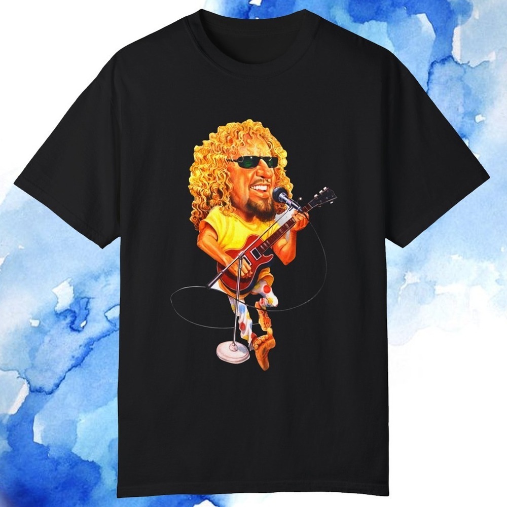 Sammy Hagar Caricature Van Halen Unisex T-shirt, Gift For Hard Rock Fan